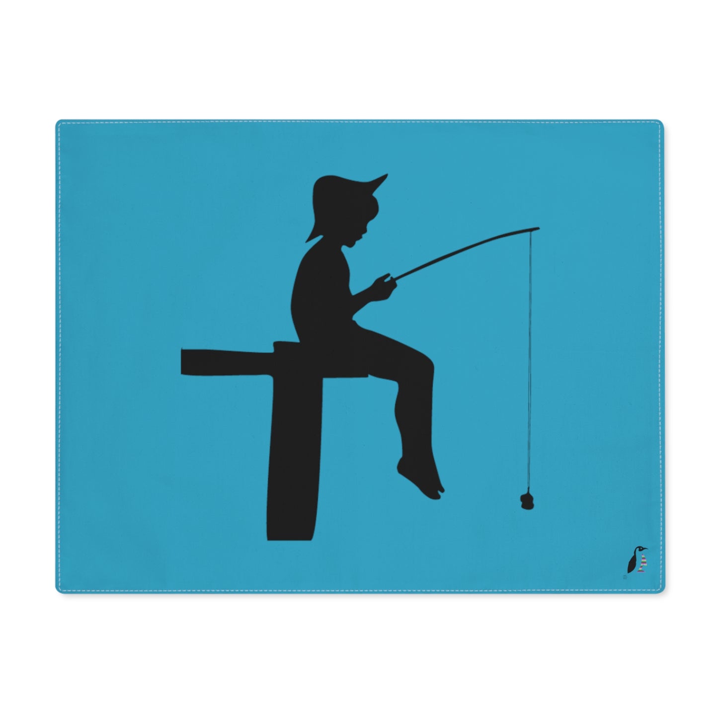 Placemat, 1pc: Fishing Turquoise