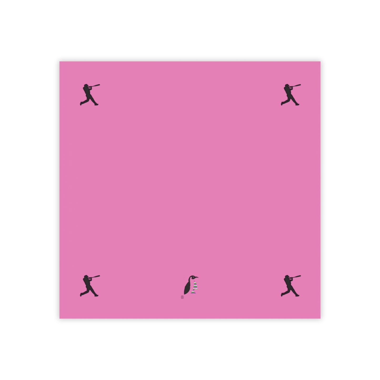 Post-it® Note Pads: Baseball Lite Pink