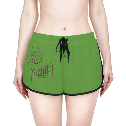 Women's Relaxed Shorts: Volleyball Green