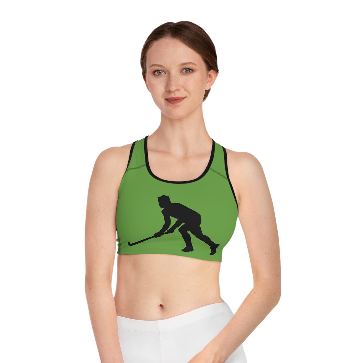 Sports Bra: Hockey Green