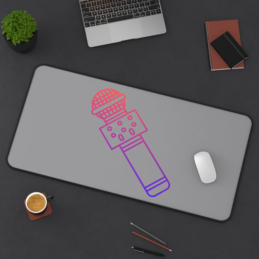 Desk Mat: Music Grey