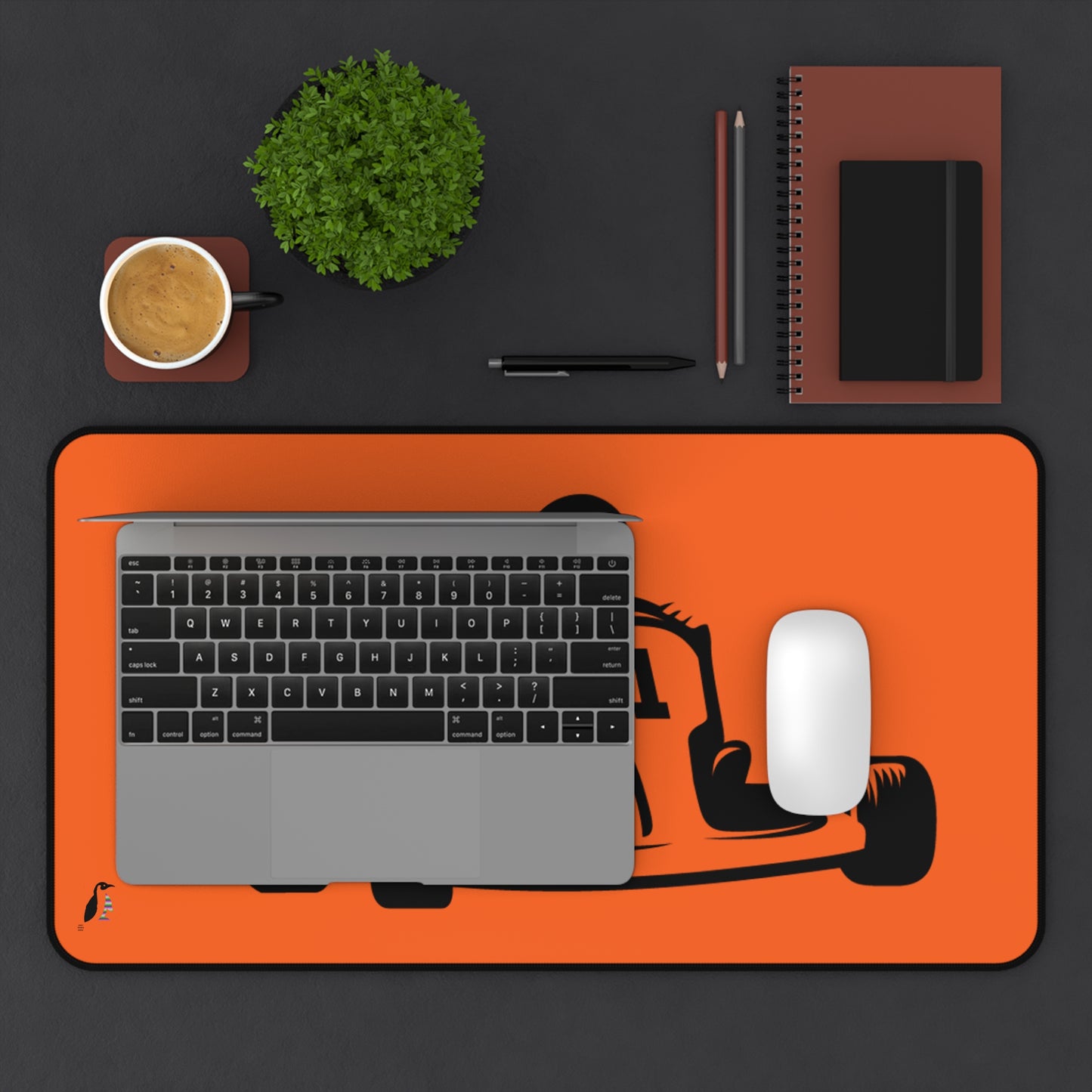 Desk Mat: Racing Orange