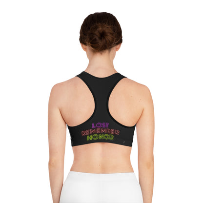 Sports Bra: LGBTQ Pride Black