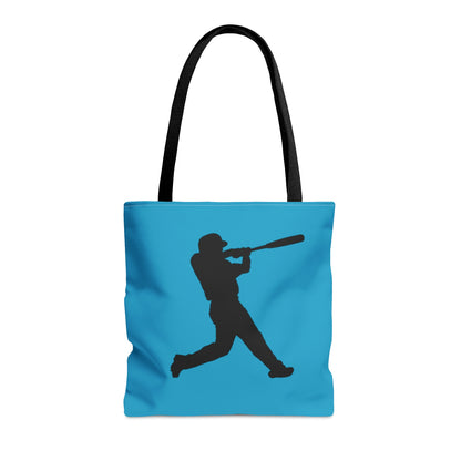 Tote Bag: Baseball Turquoise