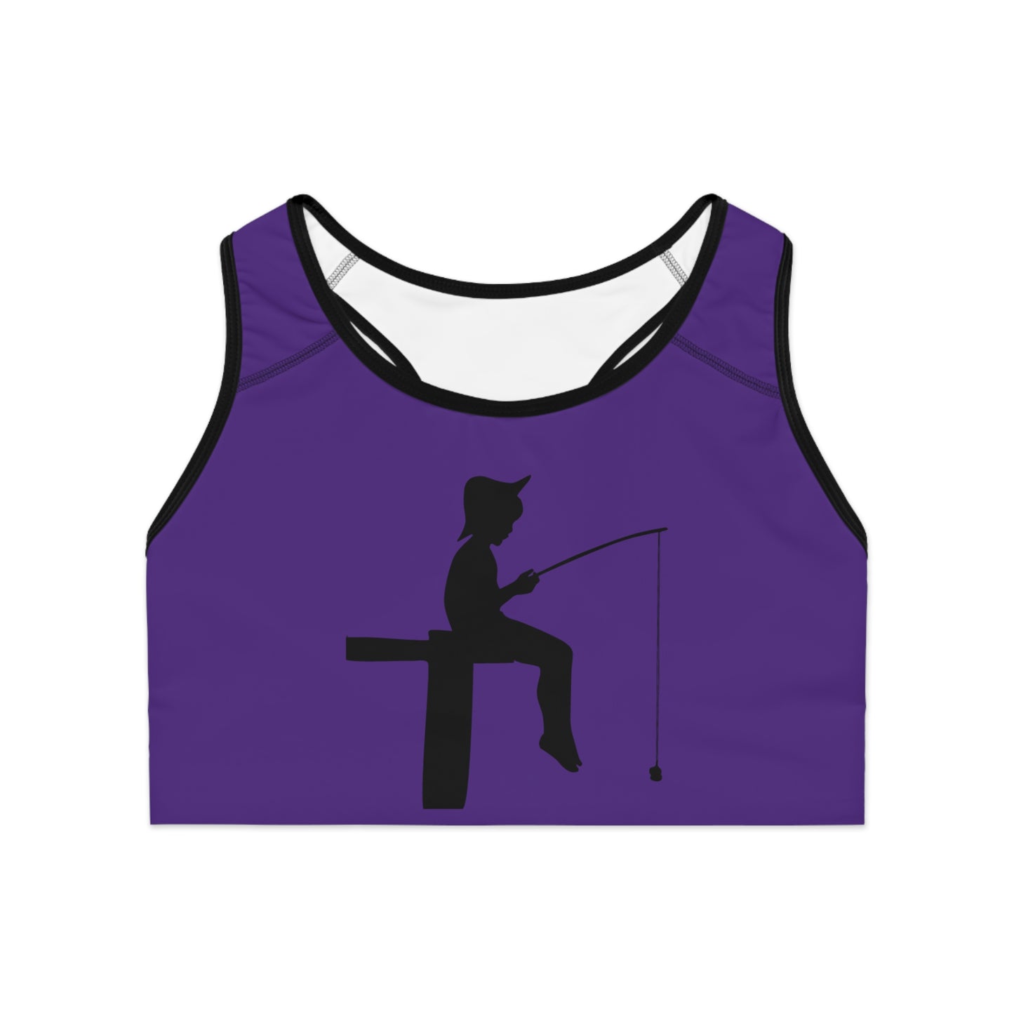 Sports Bra: Fishing Purple