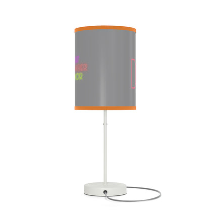 Lamp on a Stand, US|CA plug: Fight Cancer Grey