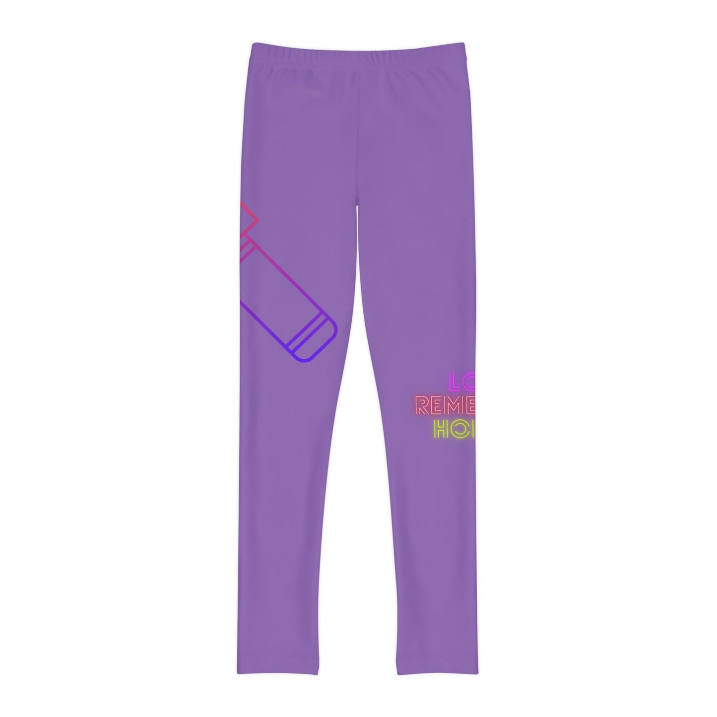 Youth Full-Length Leggings: Music Lite Purple