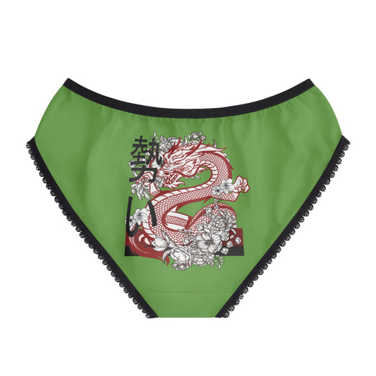 Women's Briefs: Dragons Green