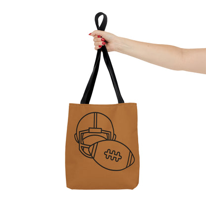 Tote Bag: Football Lite Brown