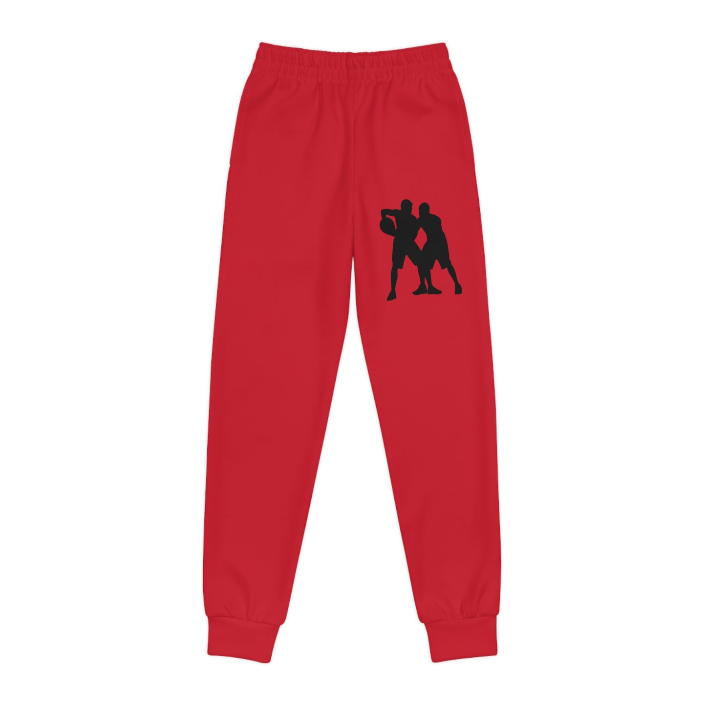 Youth Joggers: Basketball Dark Red