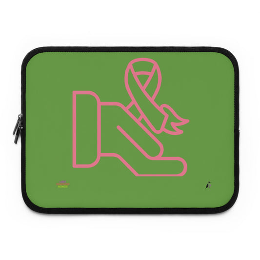 Laptop Sleeve: Fight Cancer Green