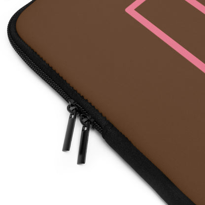 Laptop Sleeve: Fight Cancer Brown