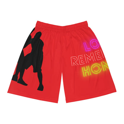 Basketball Shorts: Basketball Red