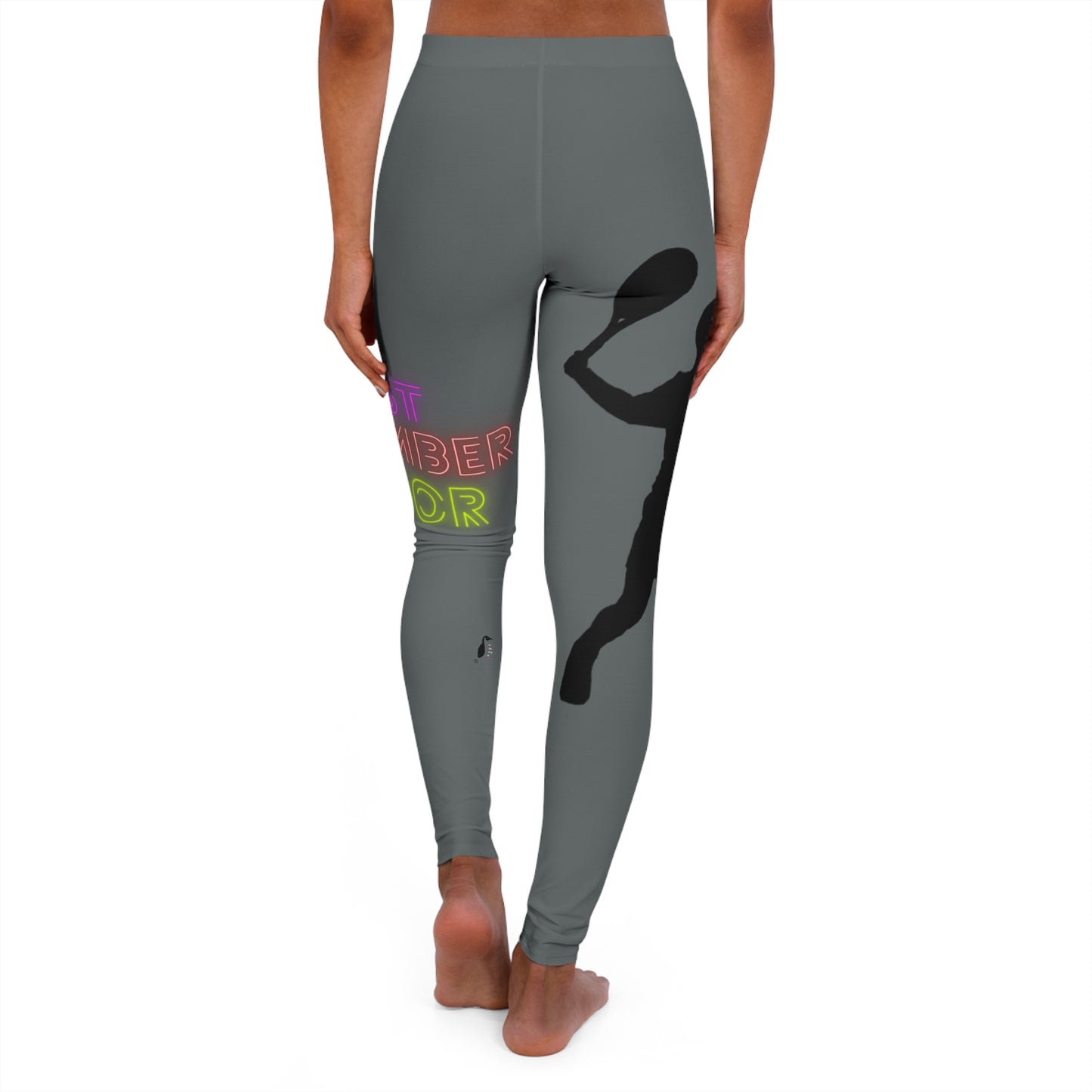 Women's Spandex Leggings: Tennis Dark Grey