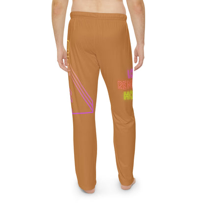 Men's Pajama Pants: Bowling Lite Brown