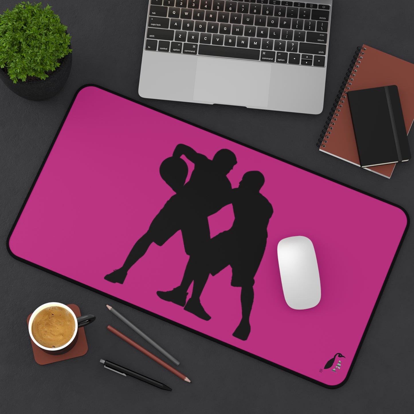 Desk Mat: Basketball Pink