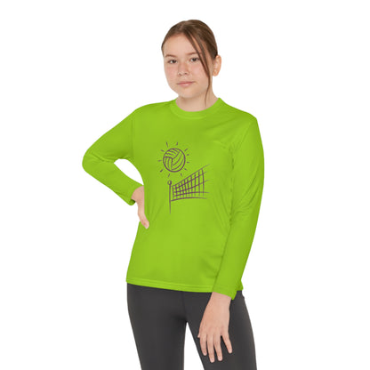 Youth Long Sleeve Competitor Tee: Volleyball