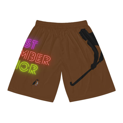 Basketball Shorts: Hockey Brown