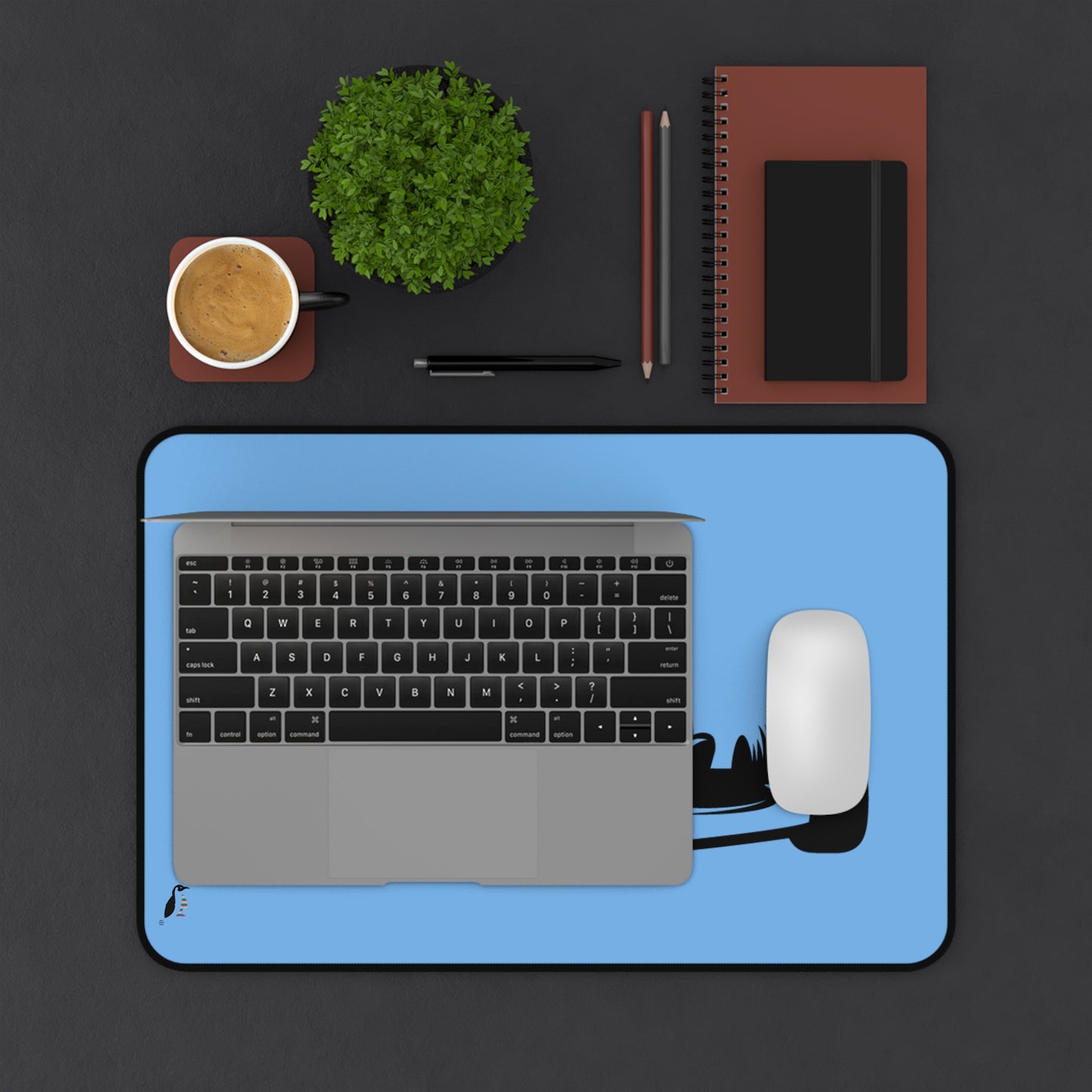 Desk Mat: Racing Lite Blue