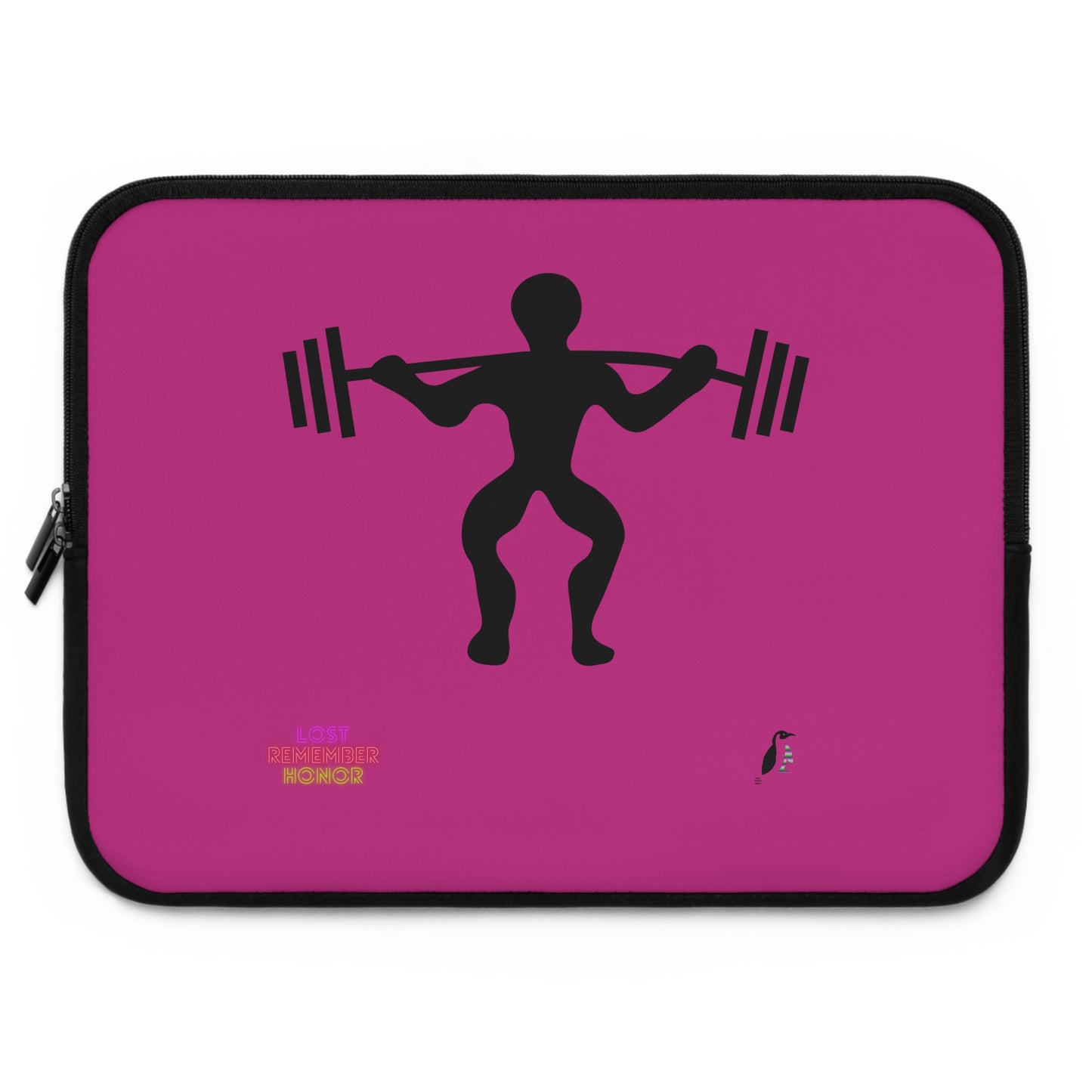 Laptop Sleeve: Weightlifting Pink