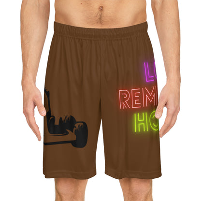 Basketball Shorts: Racing Brown