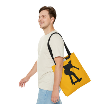 Tote Bag: Skateboarding Yellow