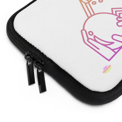 Laptop Sleeve: Bowling White