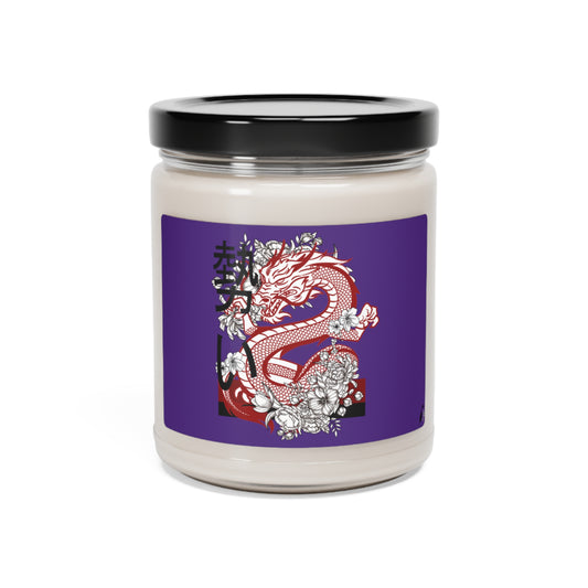 Scented Soy Candle, 9oz: Dragons Purple