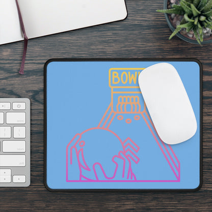 Gaming Mouse Pad: Bowling Lite Blue