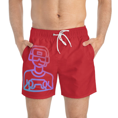 Swim Trunks: Gaming Dark Red