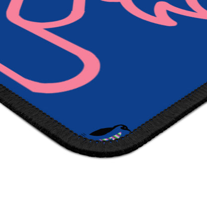 Gaming Mouse Pad: Fight Cancer Dark Blue