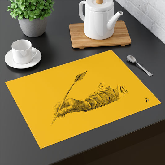 Placemat, 1pc: Writing Yellow