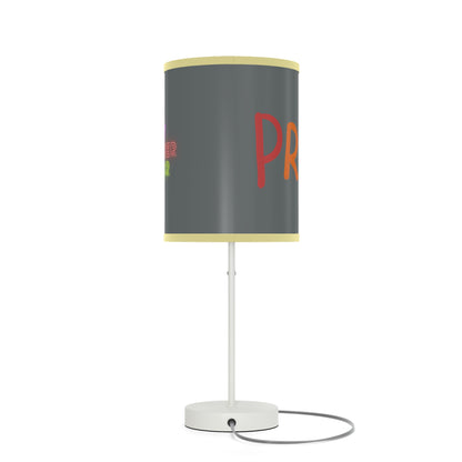 Lamp on a Stand, US|CA plug: LGBTQ Pride Dark Grey 