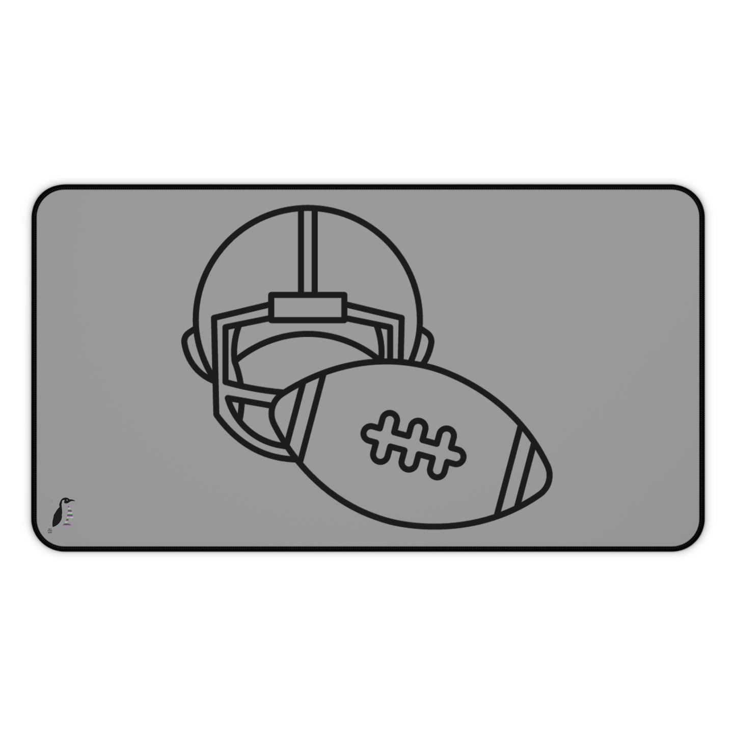 Desk Mat: Football Grey