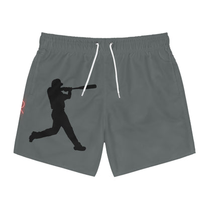 Swim Trunks: Baseball Dark Grey