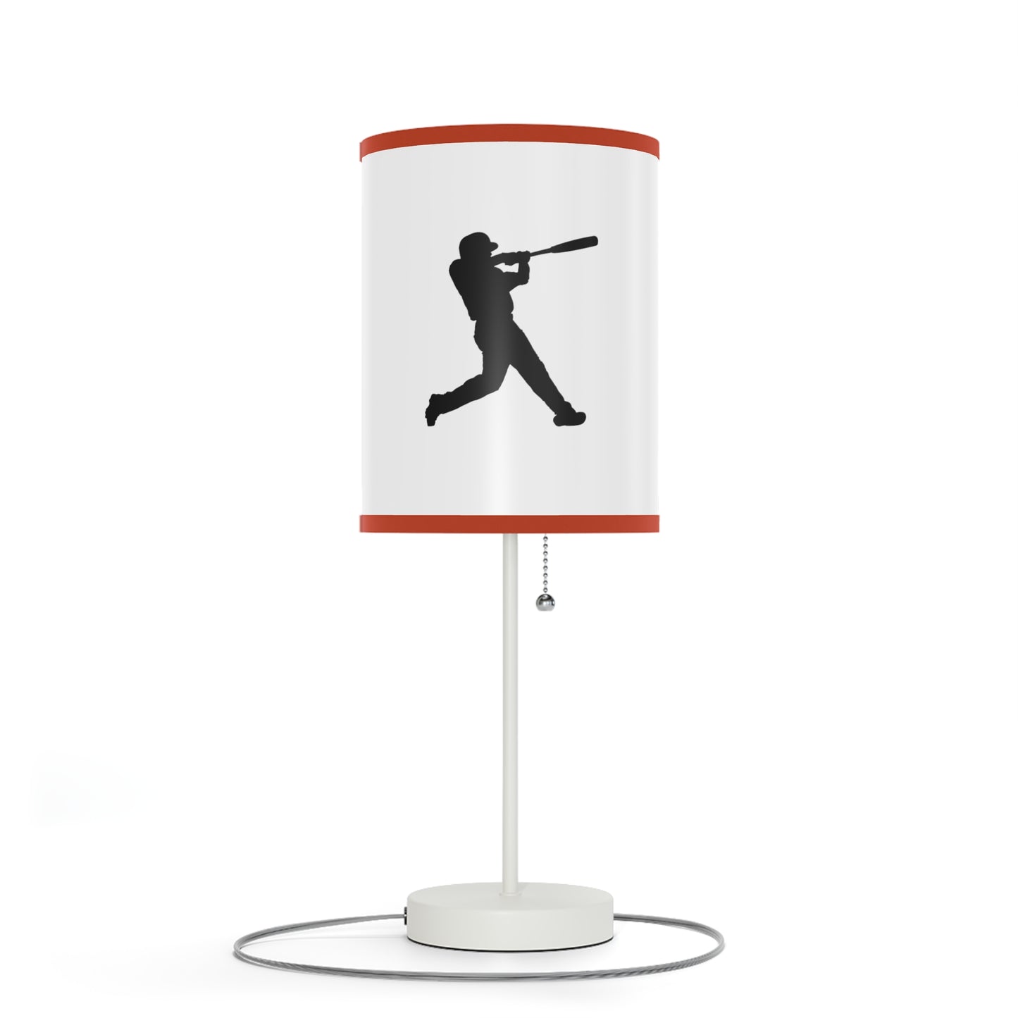 Lamp on a Stand, US|CA plug: Baseball White