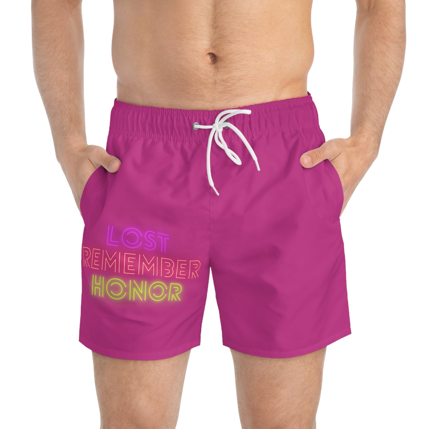 Swim Trunks: Lost Remember Honor Pink