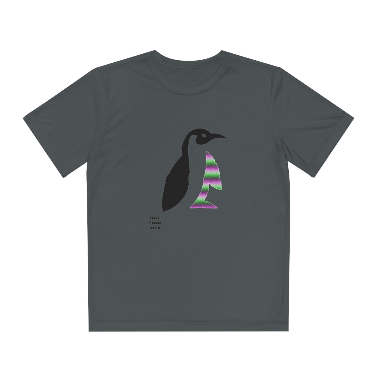 Youth Competitor Tee #1 : Crazy Penguin World Logo