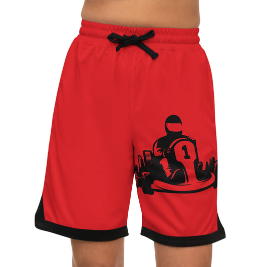 Basketball Rib Shorts: Racing Red