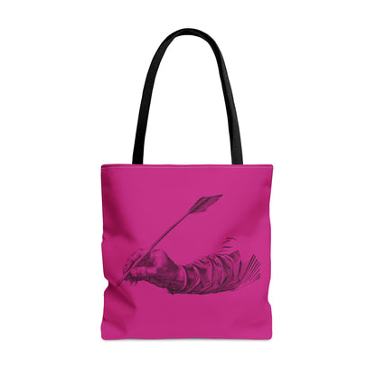 Tote Bag: Writing Pink