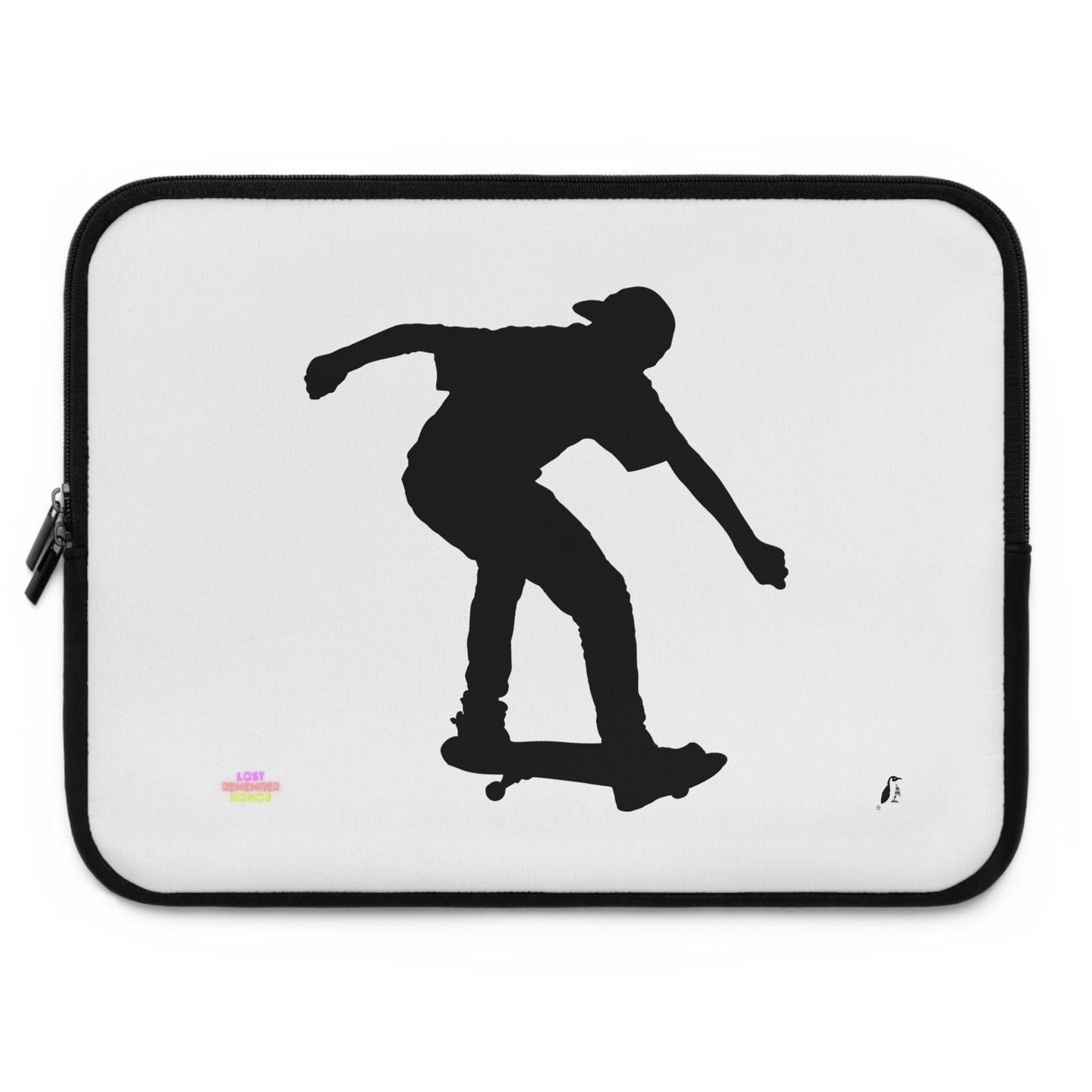 Laptop Sleeve: Skateboarding White