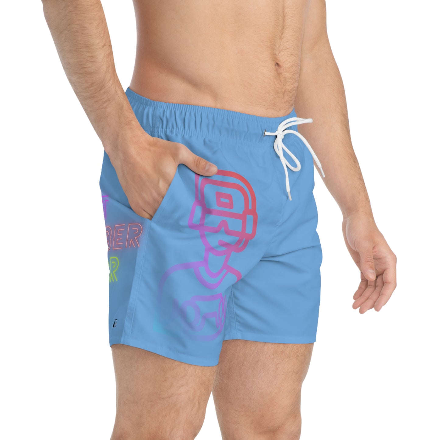 Swim Trunks: Gaming Lite Blue