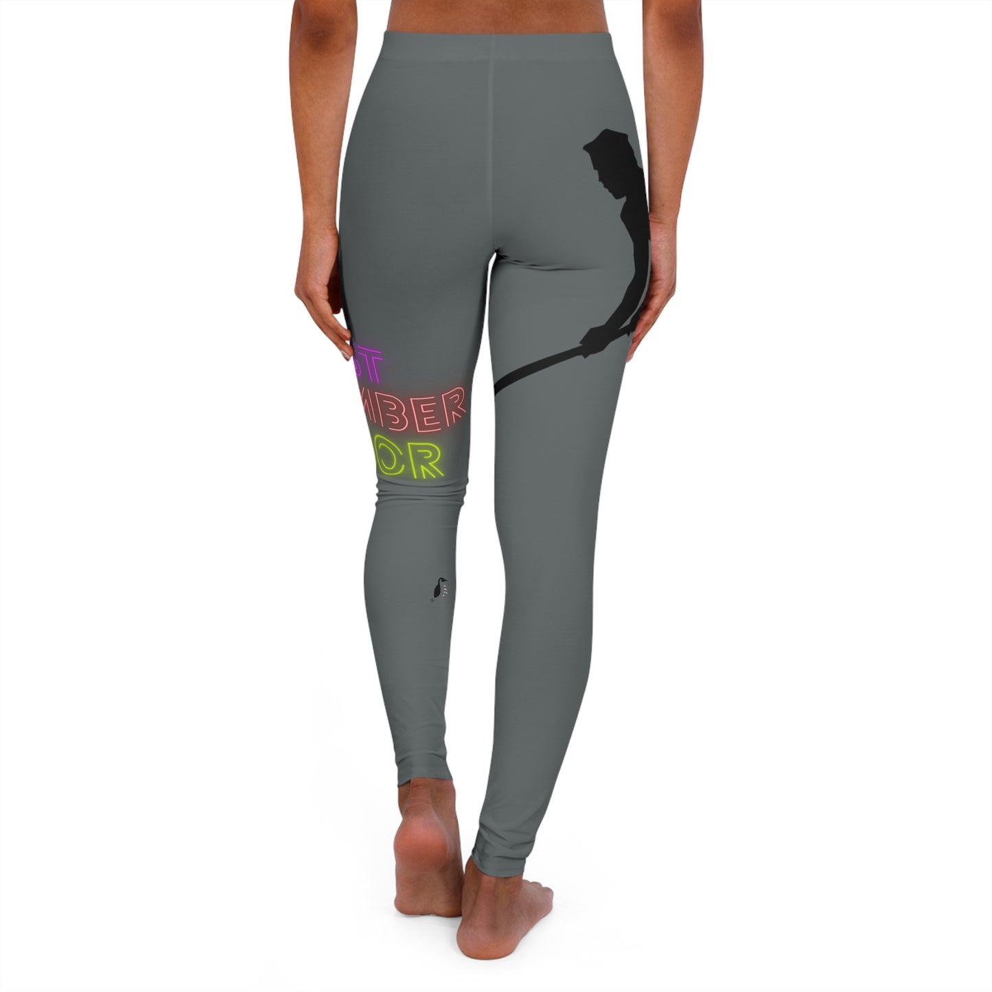 Women's Spandex Leggings: Hockey Dark Grey