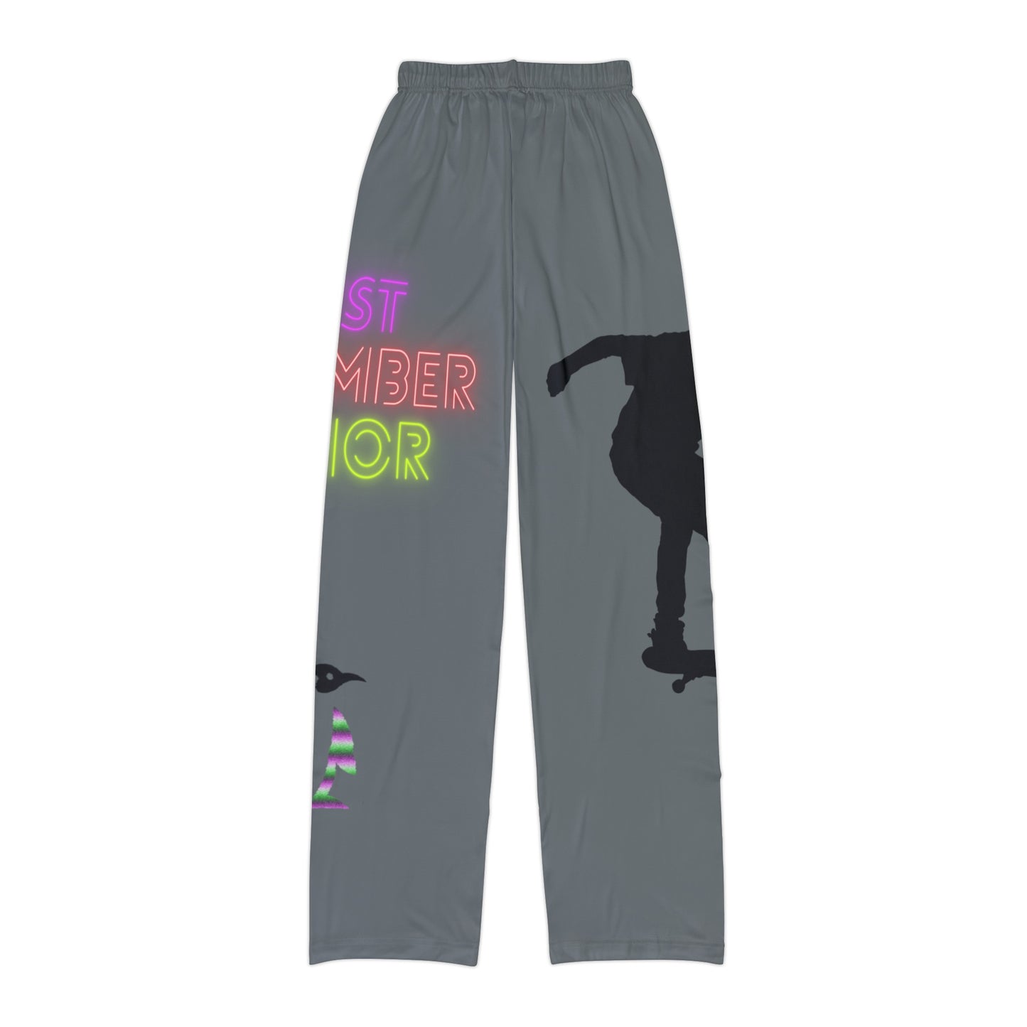 Kids Pajama Pants: Skateboarding Dark Grey