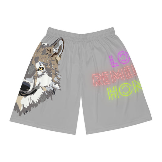 Basketball Shorts: Wolves Lite Grey