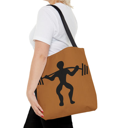 Tote Bag: Weightlifting Lite Brown