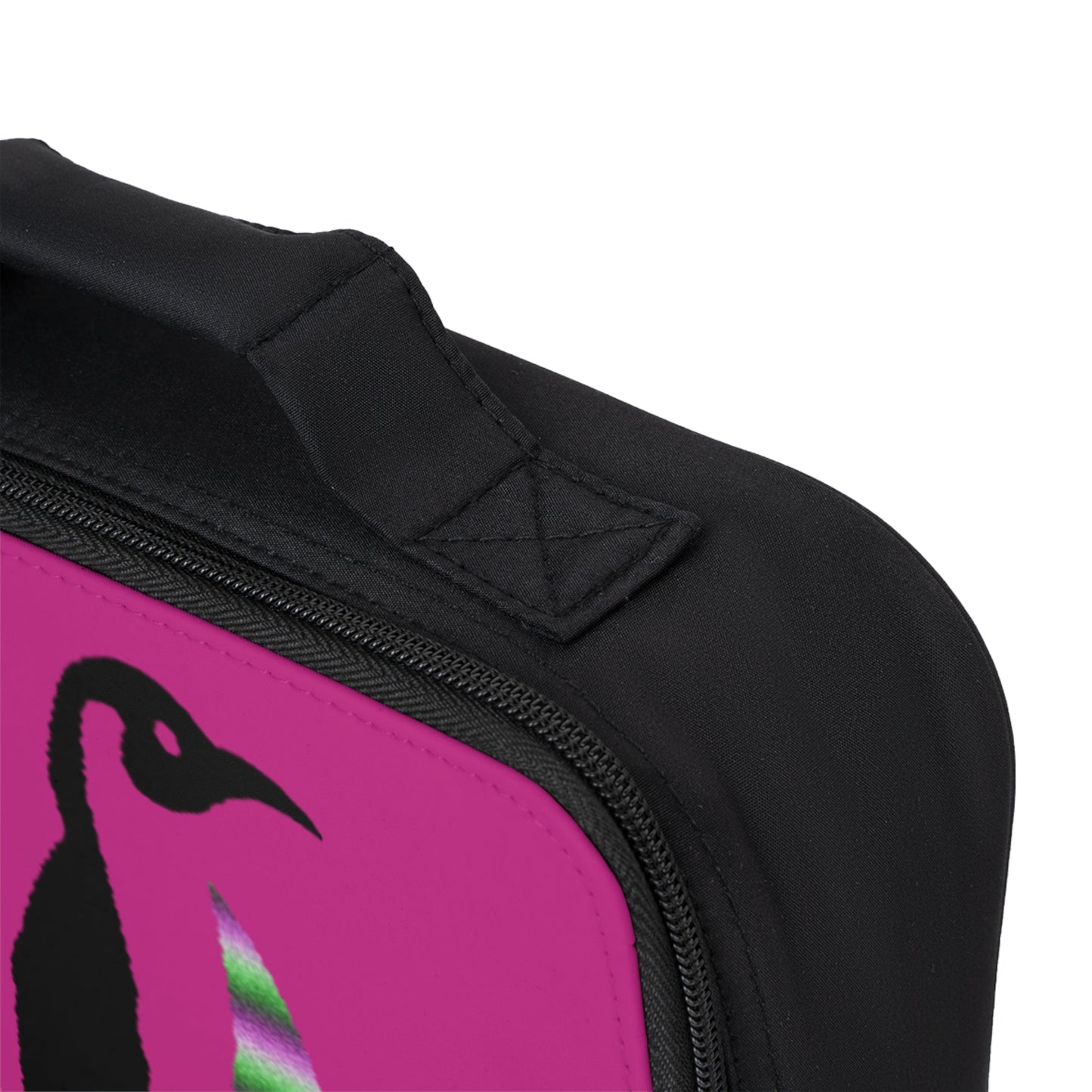 Lunch Bag: Crazy Penguin World Logo Pink