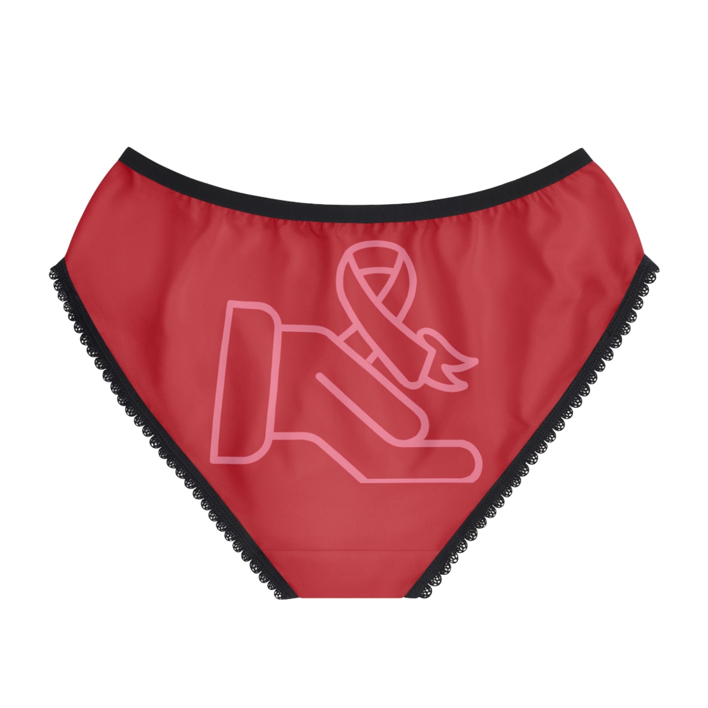 Women's Briefs: Fight Cancer Dark Red