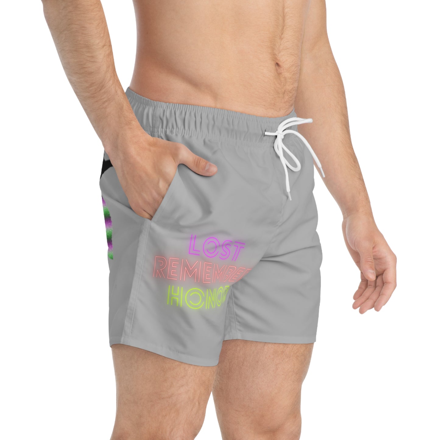 Swim Trunks: Lost Remember Honor Lite Grey