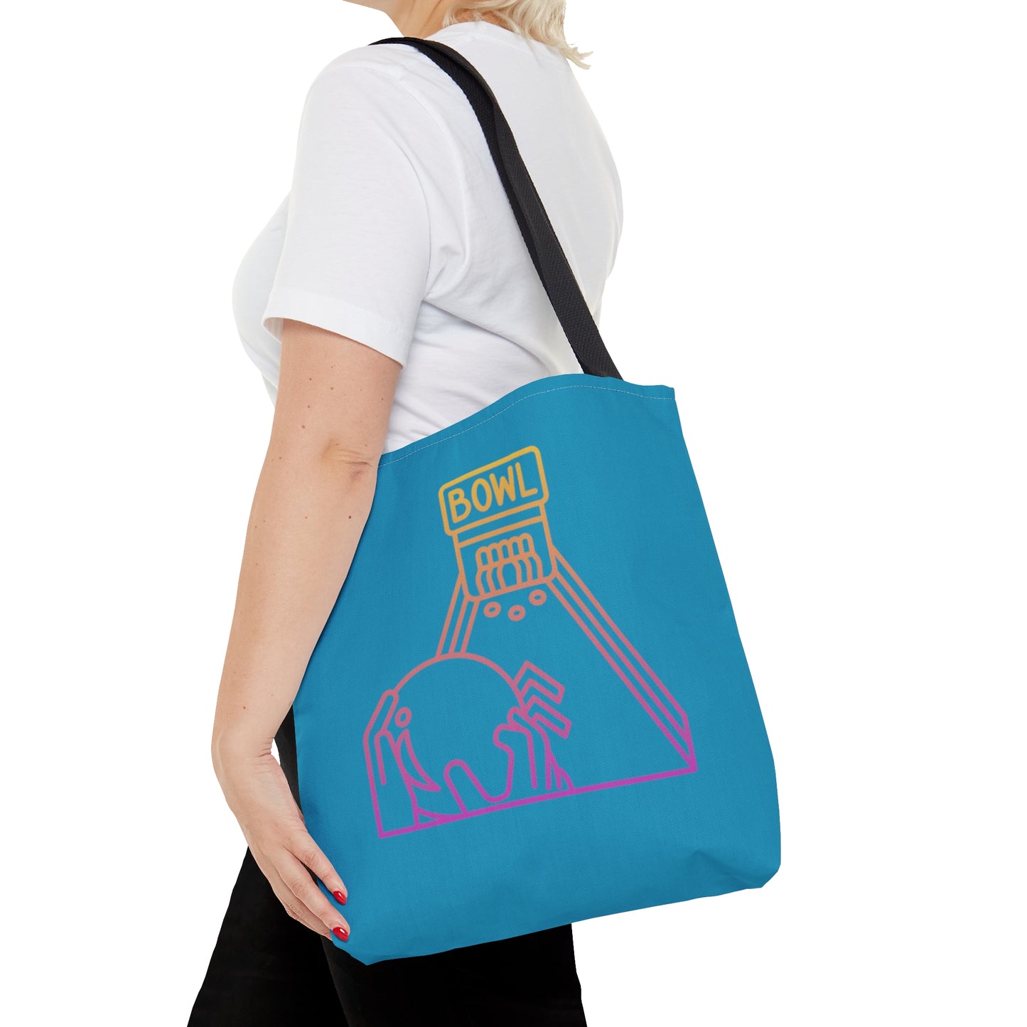 Tote Bag: Bowling Turquoise